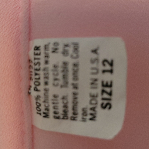 Pink/Gray Party Dress Size 12 - Picture 4 of 7